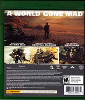 Xbox ONE Mad Max Back CoverThumbnail